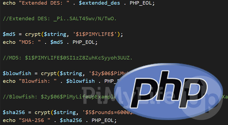 PHP Crypt Function