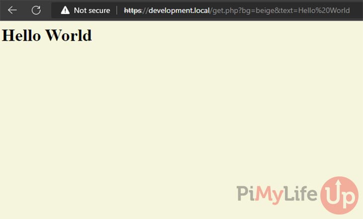PHP GET Super Global Variable Example