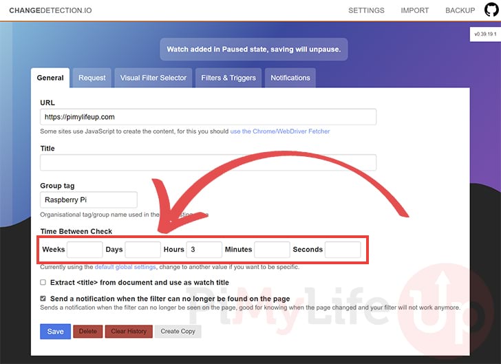 General Watcher Settings