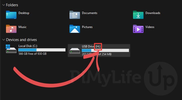 Find Drive letter on Windows