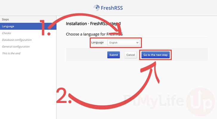 Setting the Language for FreshRSS