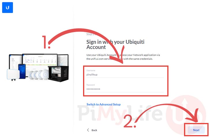 Sign into Ubiquiti Account