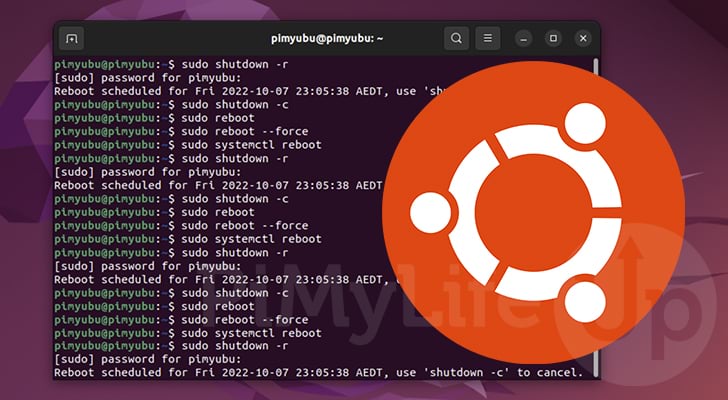 How to restart Ubuntu