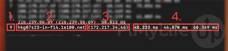 Example Traceroute Data