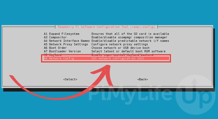 Open Network Config Settings