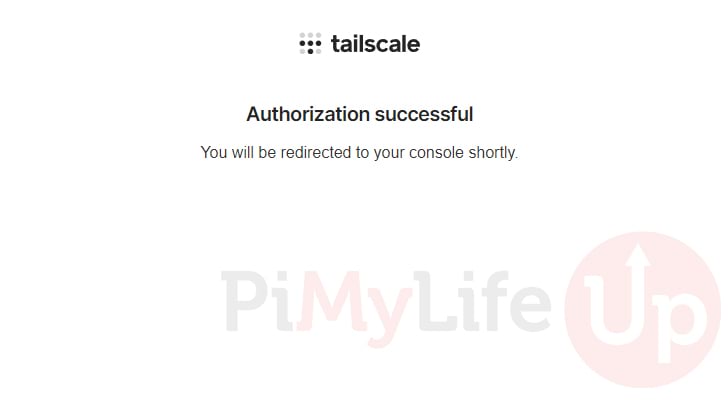 Authorization Successful