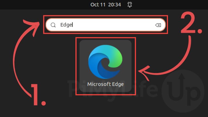 Search for Microsoft Edge