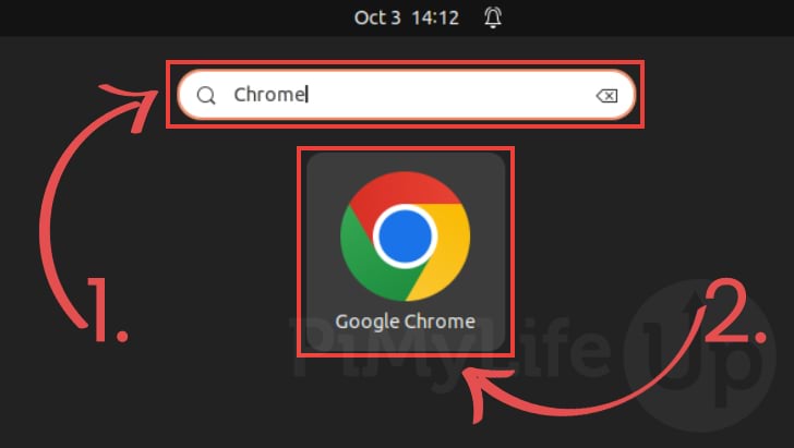 Search for and Open Chrome
