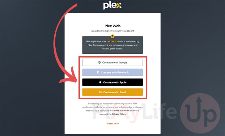 Login to Plex Account