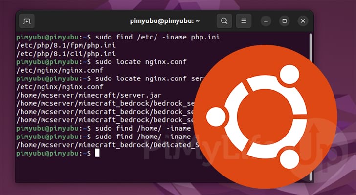 Ubuntu Find Files