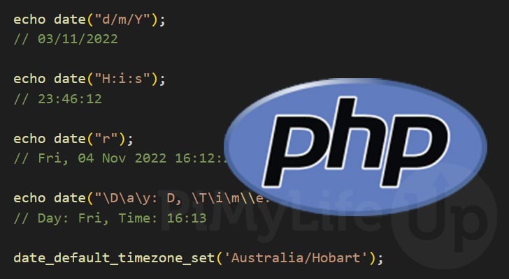 PHP date thumbnail