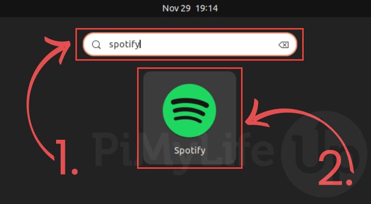 Search for Spotify in Activities