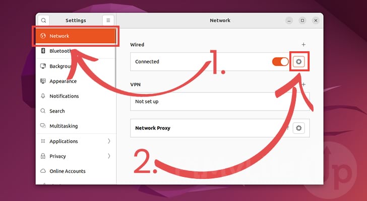 Open Network Settings and Select Adapter