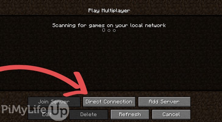 Minecraft Multiplayer Screen