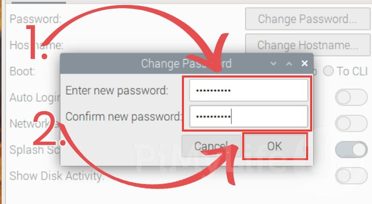 Set new Password on Raspberry Pi OS