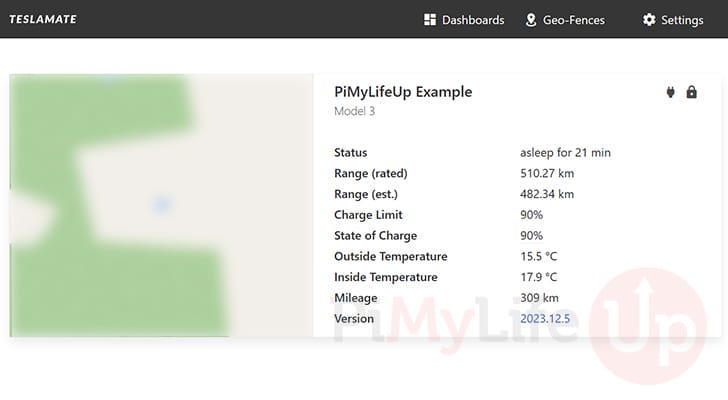 Raspberry Pi TeslaMate Dashboard