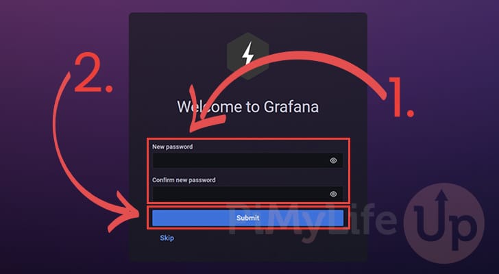Set new password for Grafana