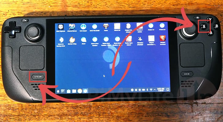 Steam Deck Desktop Mode Keyboard Shortcut Buttons