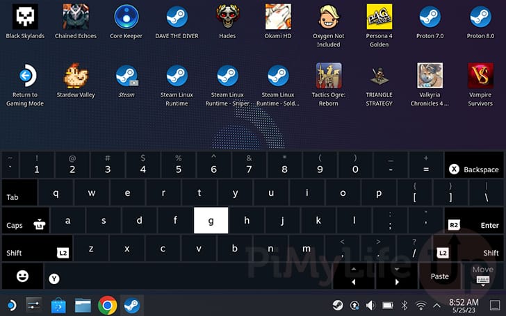 Virtual Keyboard Opened