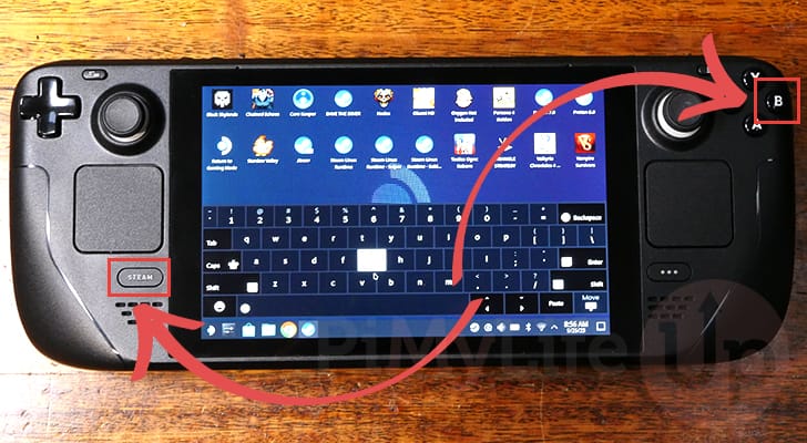 Close Keyboard with B or STEAM buttons