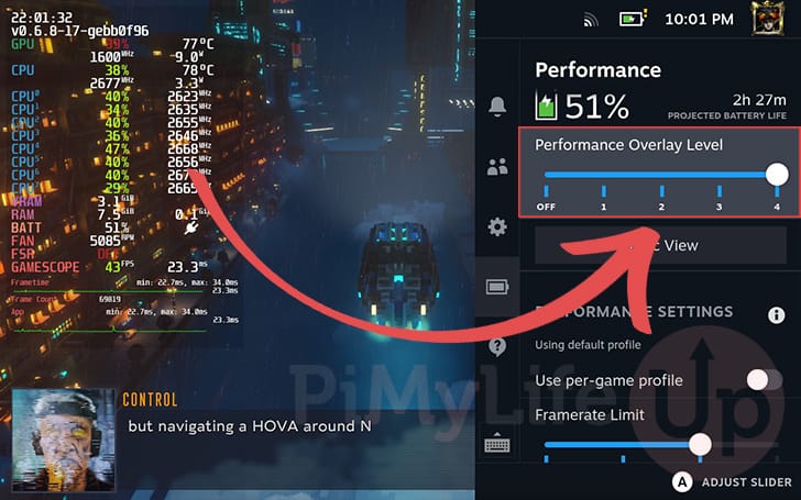 Enable Performance Overlay Menu