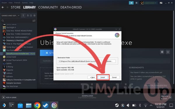 instaling Ubisoft Connect (Uplay) 146.0.10956
