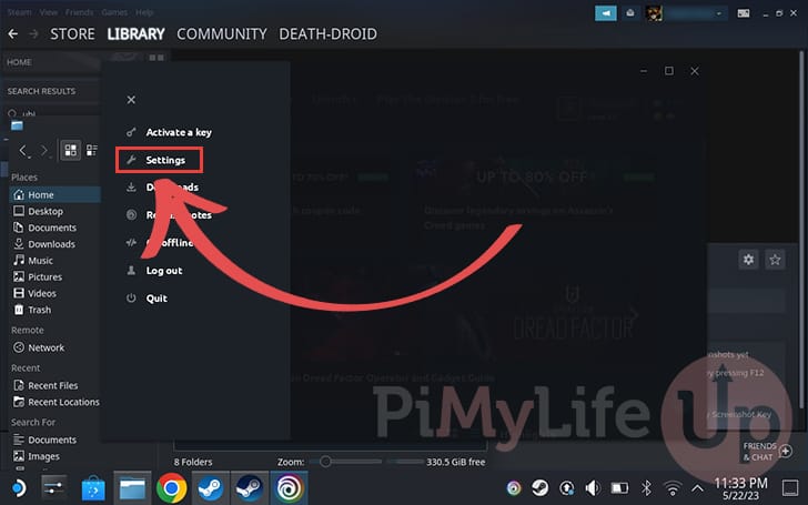 Move to the Settings page within Ubisoft Connect