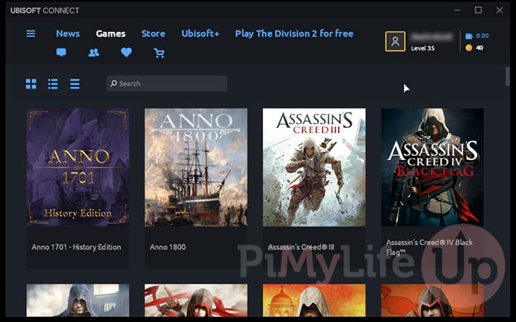 Ubisoft Connect running on the Steam Deck