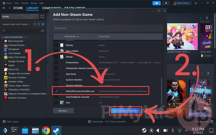 Add Ubisoft Connect to the Steam Deck Library
