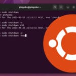 Shutdown Ubuntu using the terminal