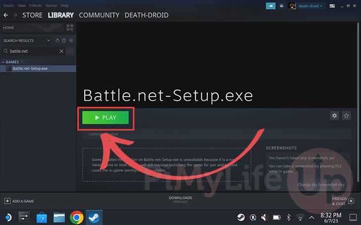 Launch Battle.net Installer