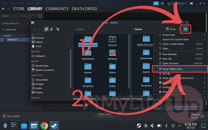 Show Hidden files within File Explorer