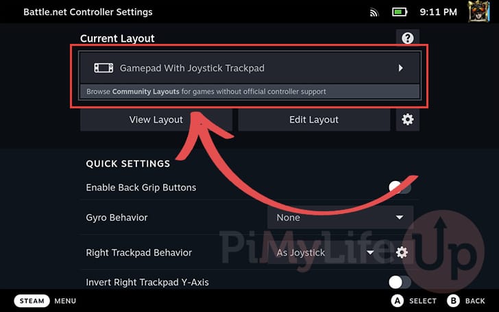 Select current input layout