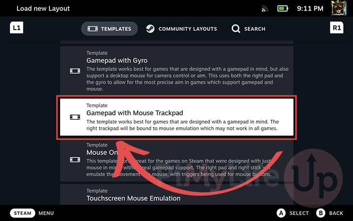 Change to gamepad with mouse tracking