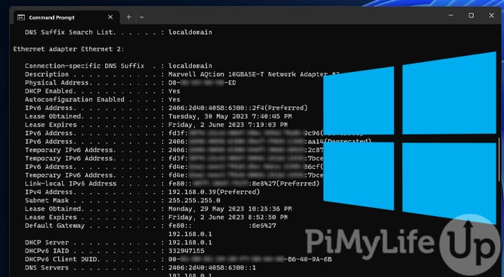 Mac Address on Windows