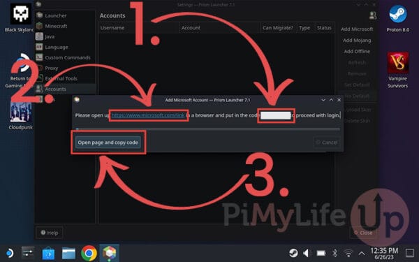Playing Minecraft Java Edition on the Steam Deck - Pi My Life Up