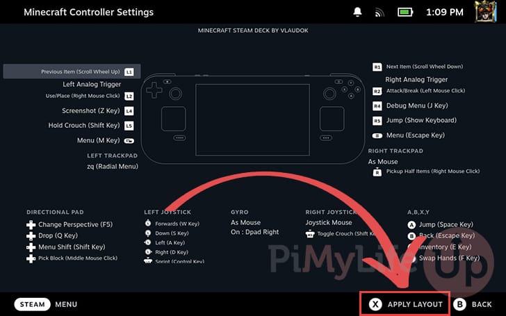 Minecraft on Steam Deck Guide with Prism Launcher (and gamepad