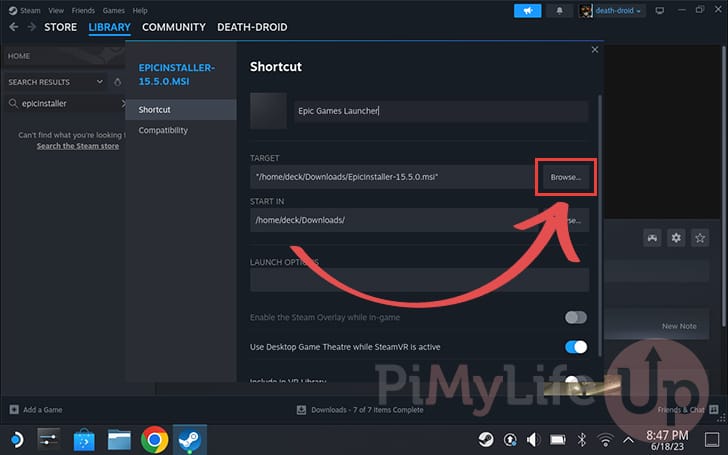 Installing the Epic Games Store on the Steam Deck - Pi My Life Up