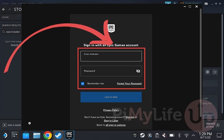 Installing the Epic Games Store on the Steam Deck - Pi My Life Up