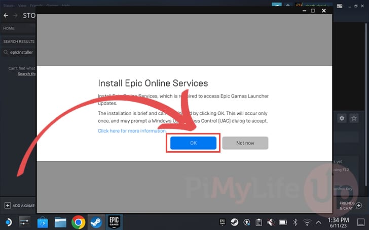 Install Epic Online Services