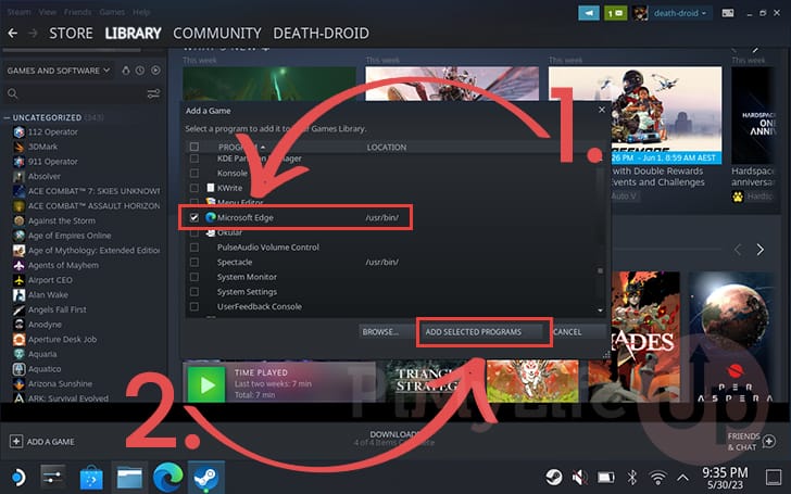 Add Microsoft Edge to the Steam Client for Xbox Game Pass