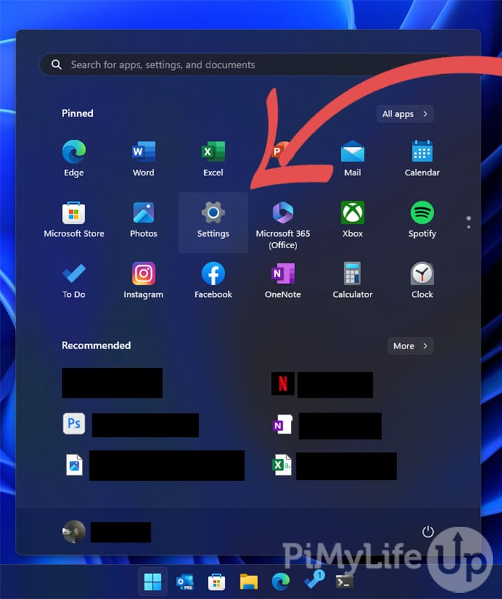 Windows 11 Settings Menu Option