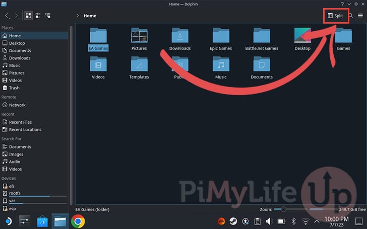 Split Dolphin file browser
