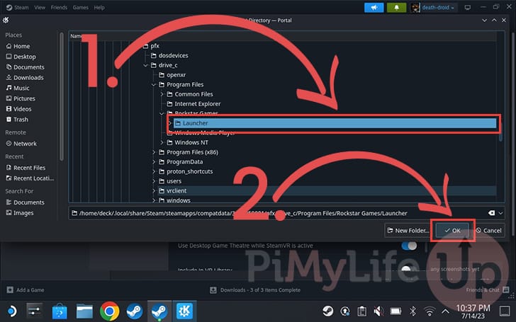 Installing the Rockstar Games Launcher on the Steam Deck - Pi My