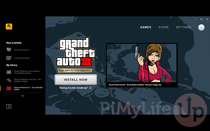 Rockstar Games Launcher running in gaming mode on the Steam Deck