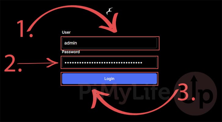 Login to Raspberry Pi Frigate NVR Web Interface