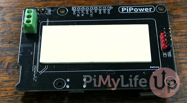 Attach adhesive tape to PiPower Module