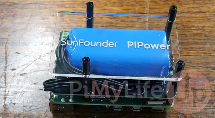 Acrylic panel attached to the PiPower