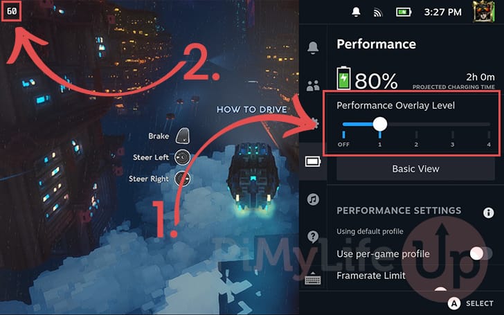 How to enable the performance overlay on the Steam Deck