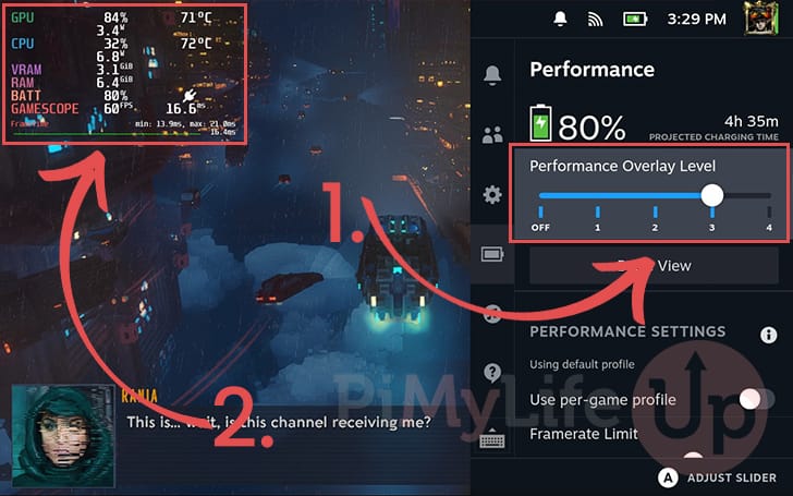 How to enable the performance overlay on the Steam Deck